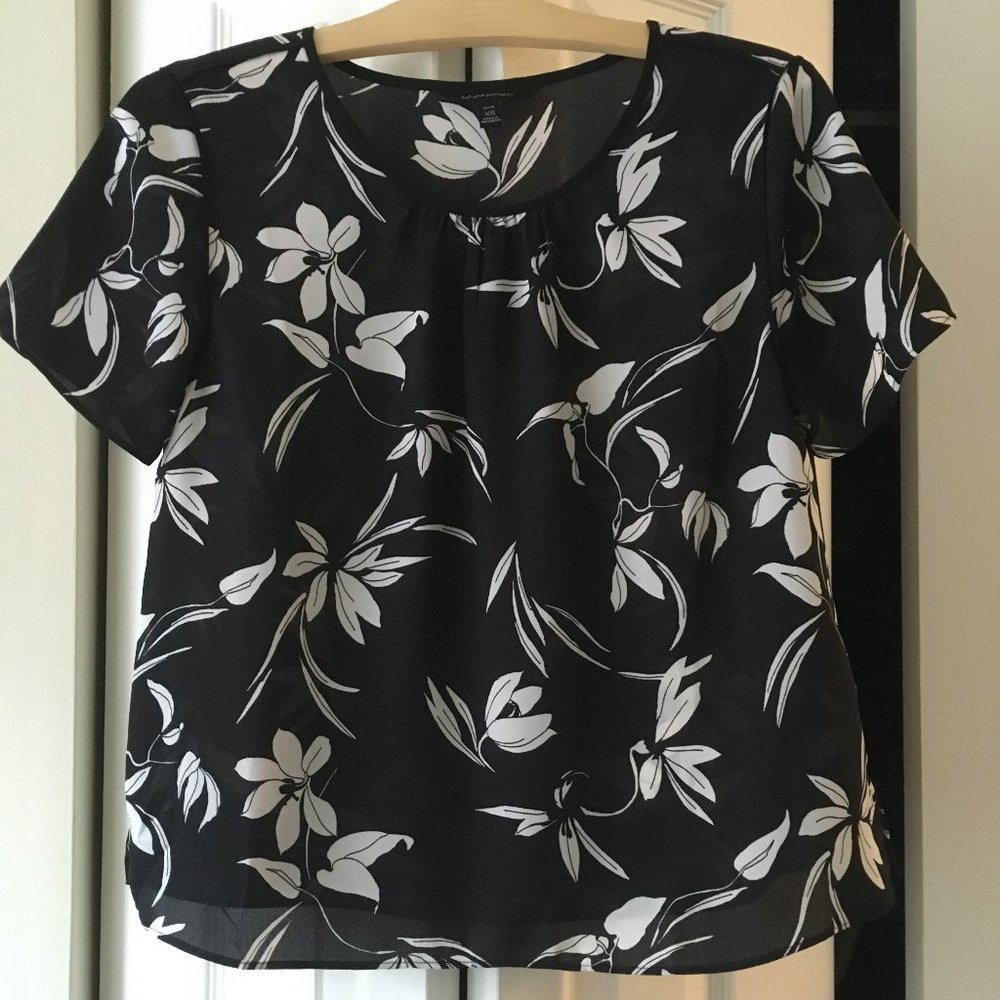 Banana Republic Print Blouse - Petite
